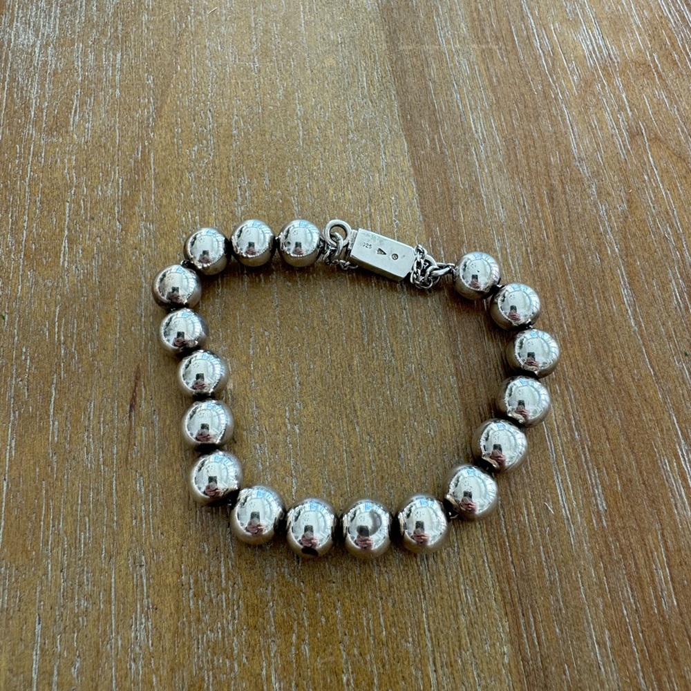 Silpada sterling silver bead bracelet